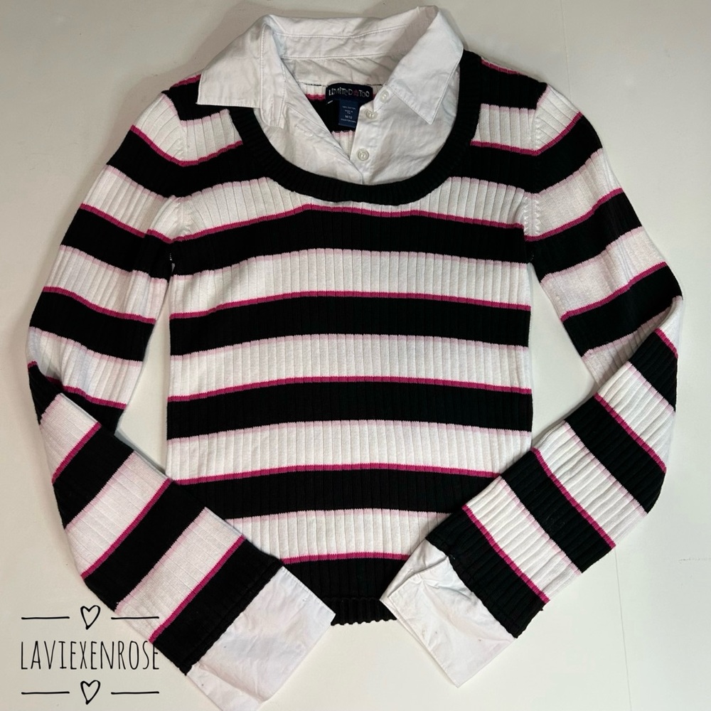 Limited Too Layered Striped Sweater